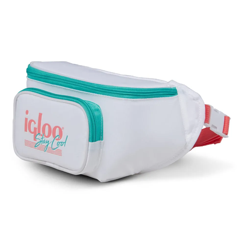 00060951-Igloo-Retro Fanny Pack Cooler Bag - White