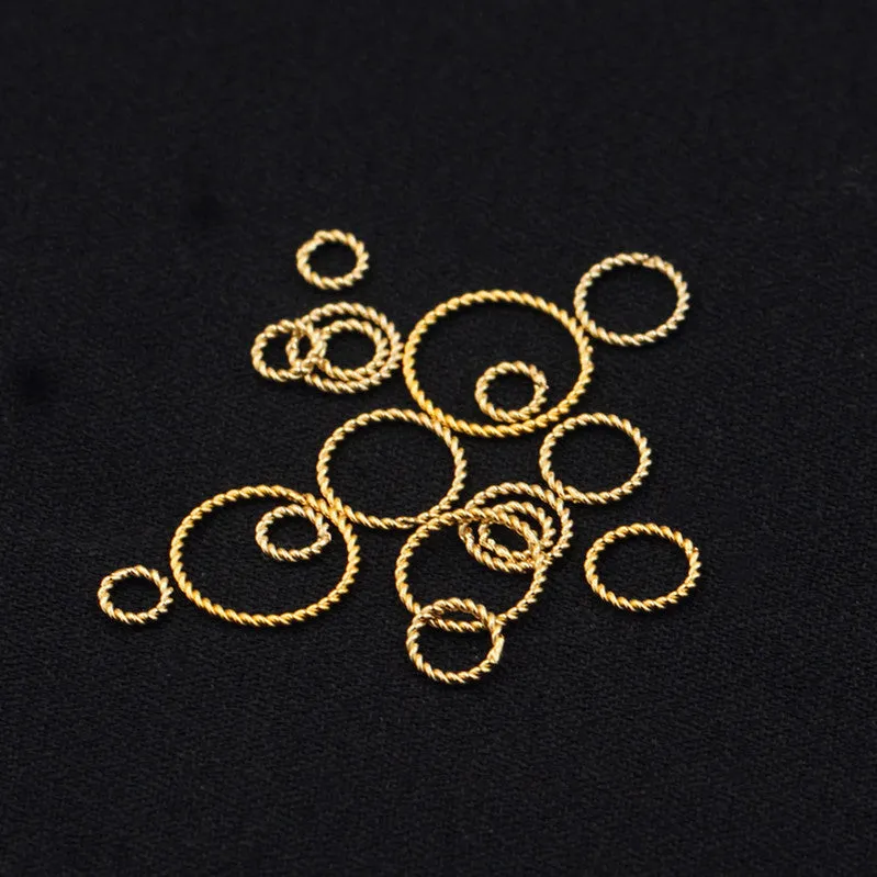 14K Gold GF Connector Ring with Craftsmanship of Electric Welding