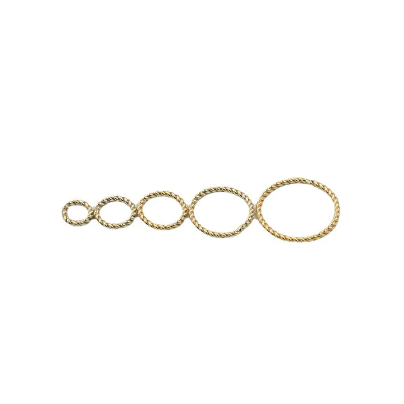 14K Gold GF Connector Ring with Craftsmanship of Electric Welding