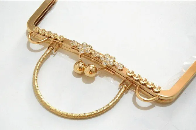 9" Metal Handle Purse Frame Vintage Clutch Bag Making Supplier 23cm x 9cm