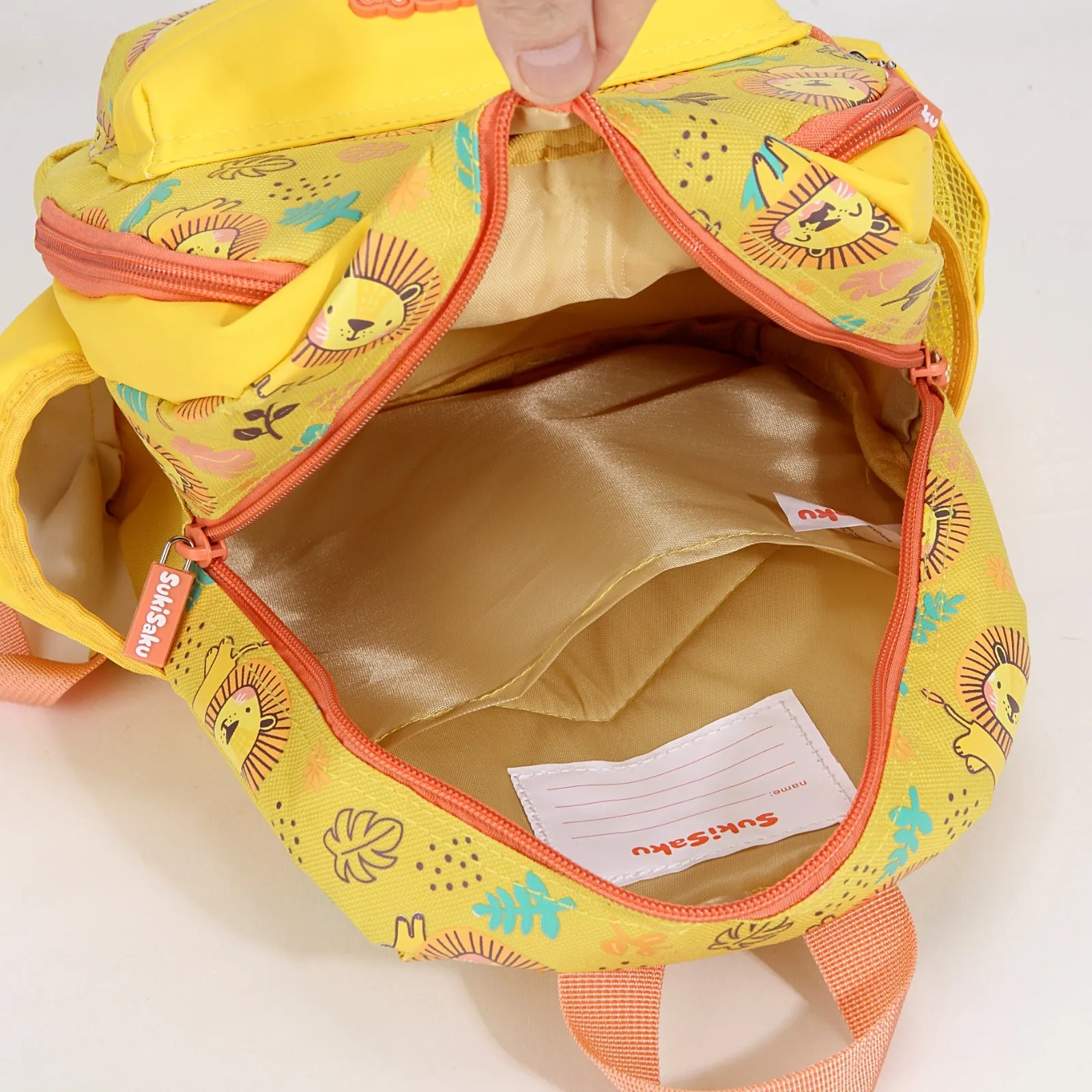 Animal Design Backpack with Front Pocket for Kids