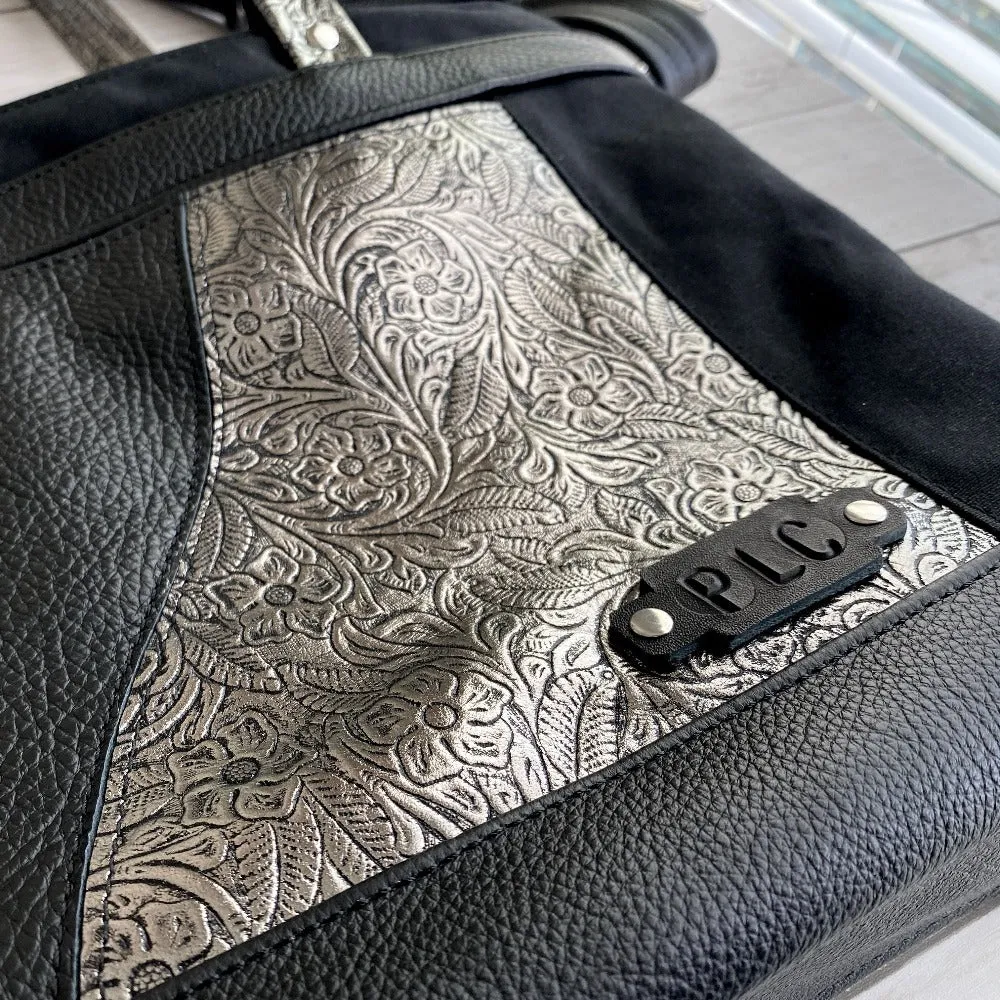 Archive Mini in Black Canvas, Gunmetal Floral, Onyx, Gunmetal Patchwork