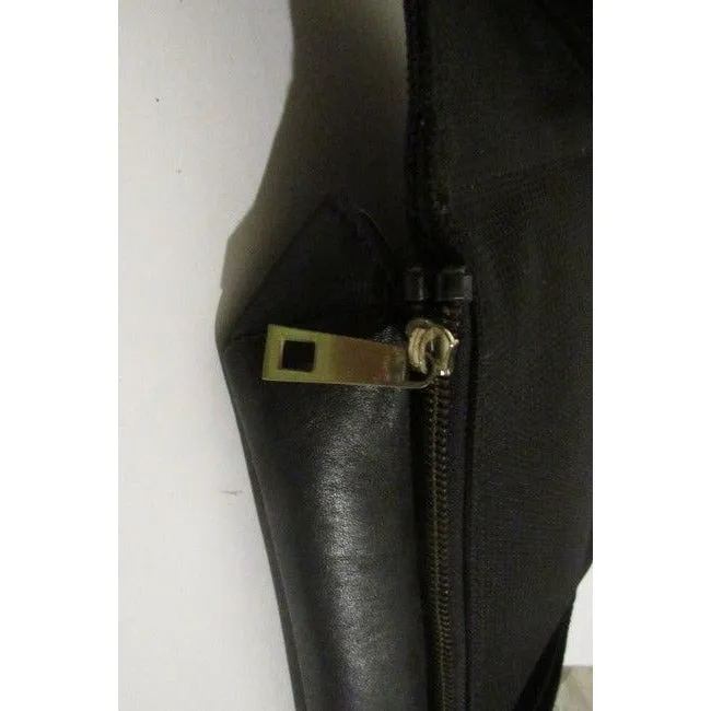 Bally Black Leather Brass Belt Bag Fanny Pack Wallet