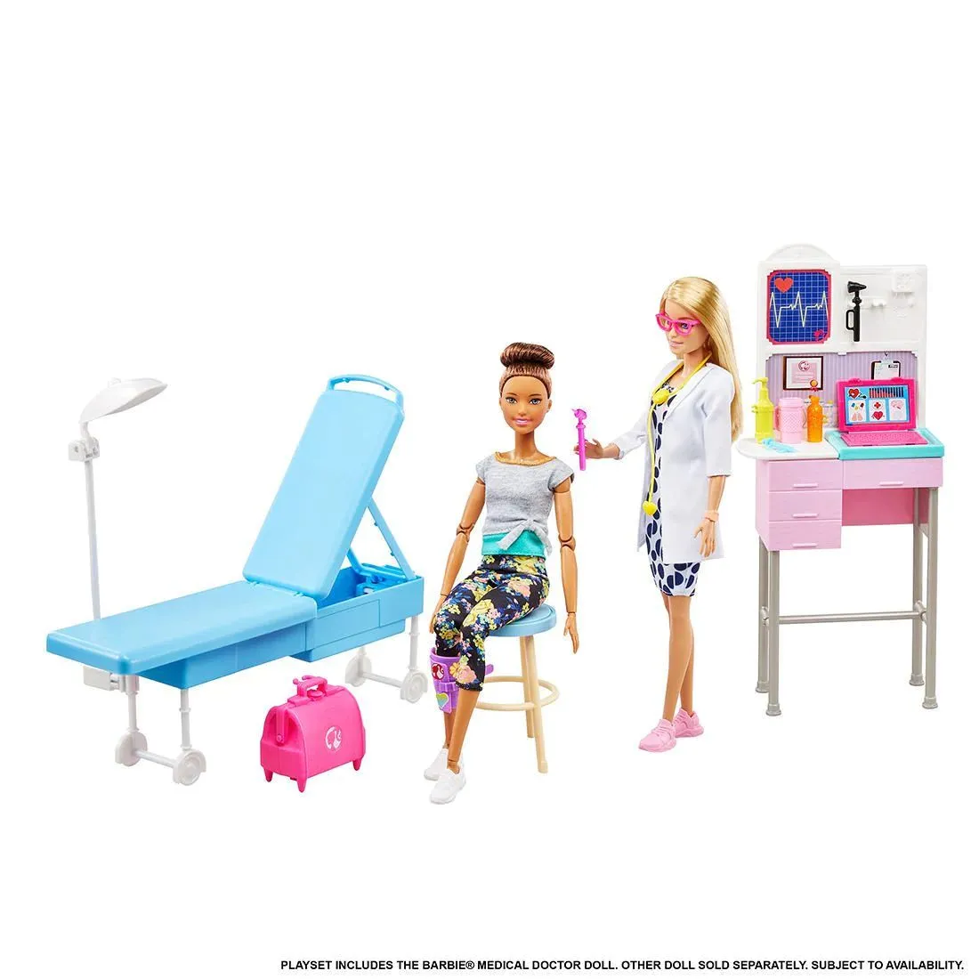 Barbie Medical Doctor Doll and Playset /  Ages: 3  Years