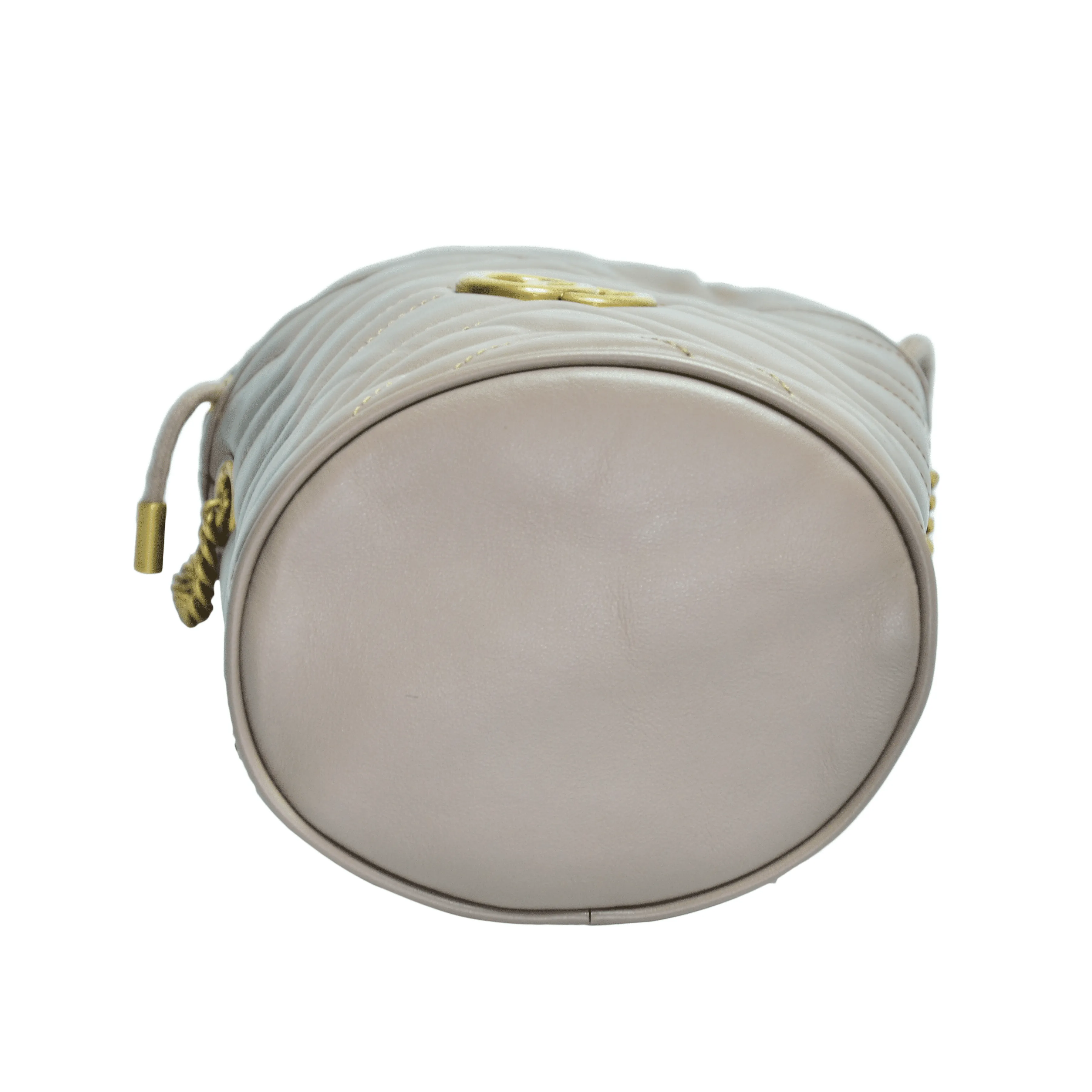 Beige GG Marmont Bucket Bag