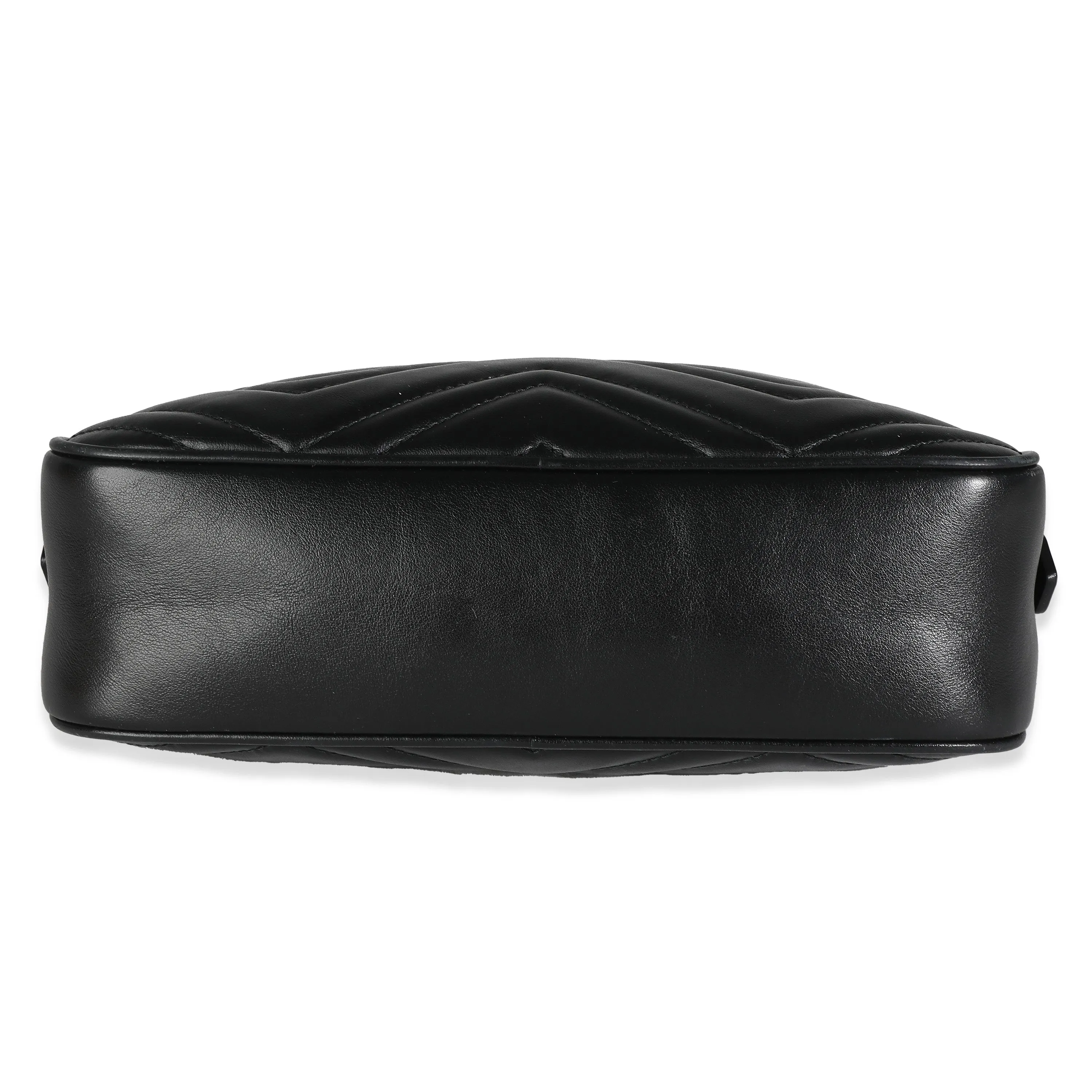 Black Matelasse GG Marmont Camera Bag