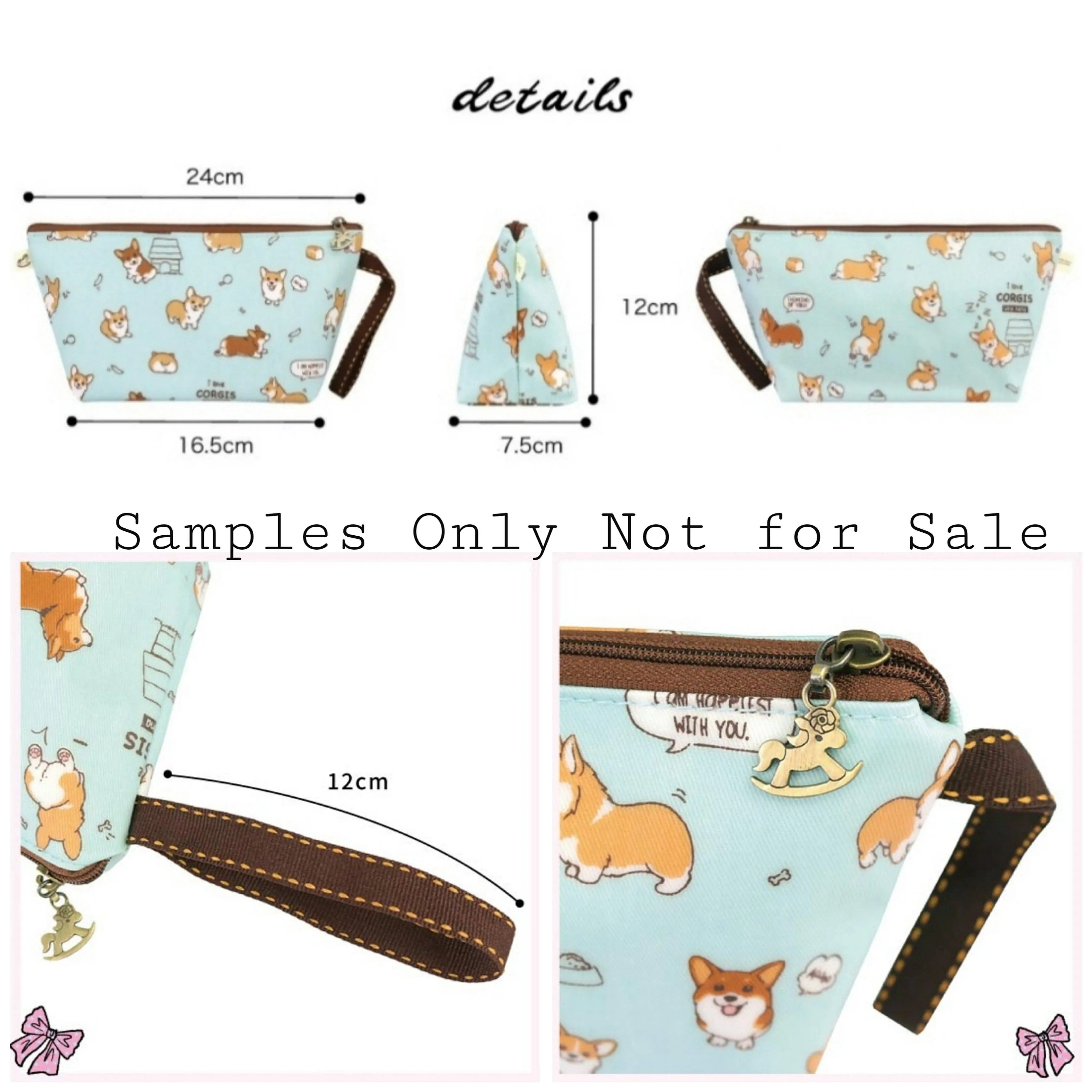 Blue Weekend Shiba Dumpling Cosmetic Bag