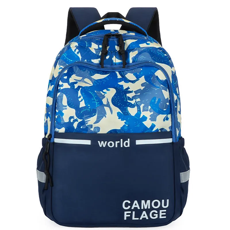 Boys Camo Backpacks Elementary School Bookbag For 1-3 Grade Kids