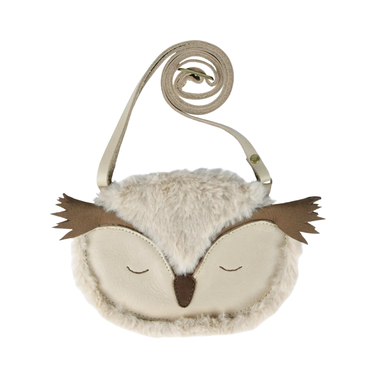 Britta Exclusive Purse | Owl | Ivory Classic Leather