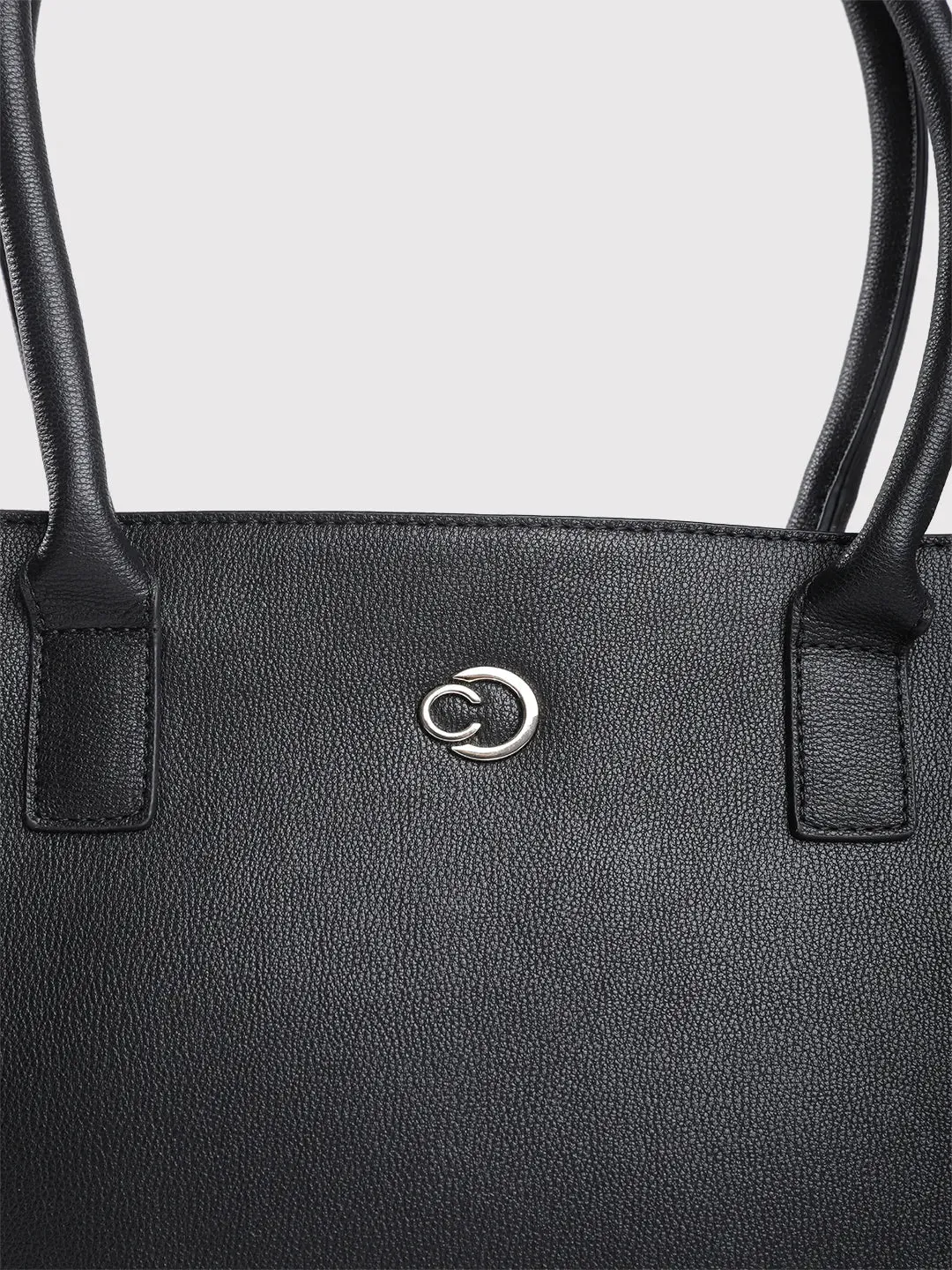 Caprese Milan Satchel Medium Solid Women'S Handbag Black