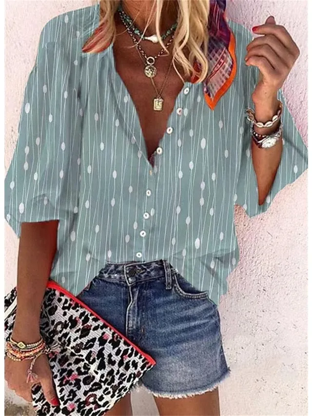 Casual Chic Printed Blouse