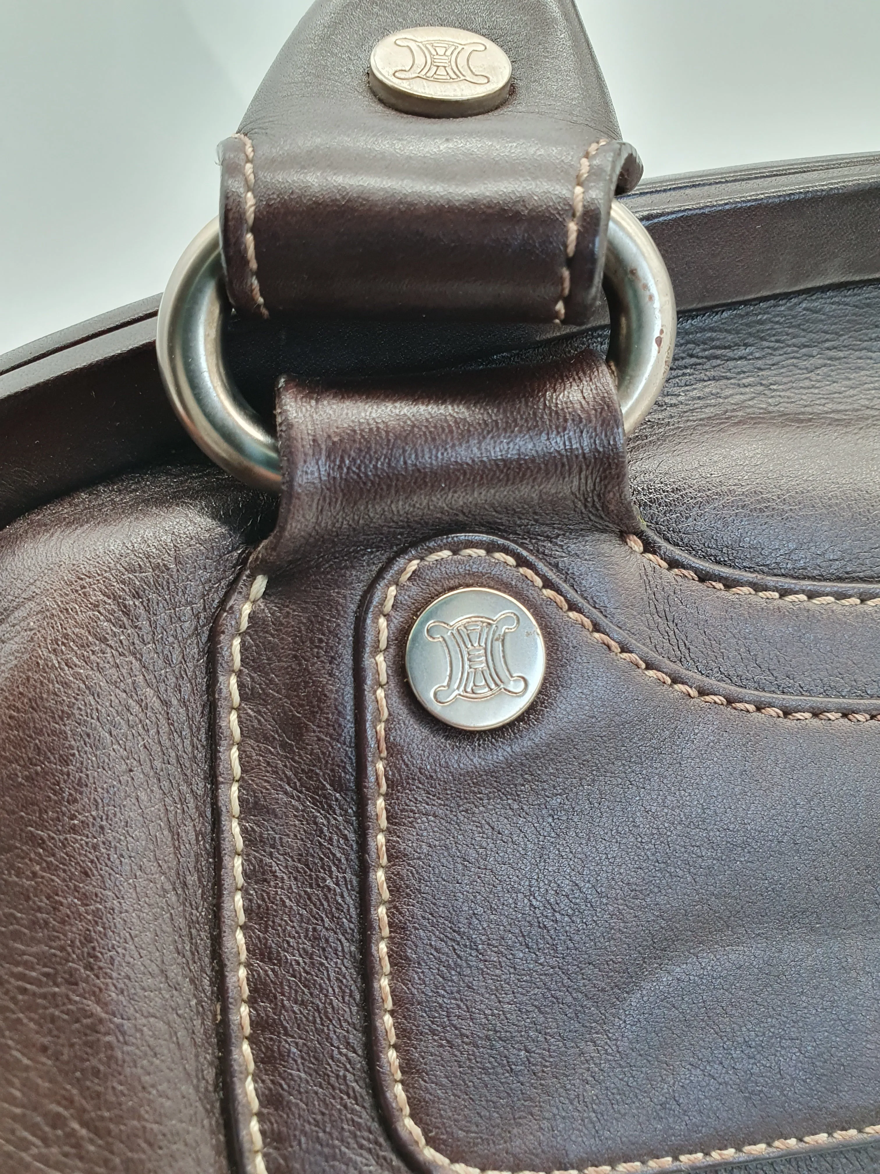 Celine vintage kiss lock handbag