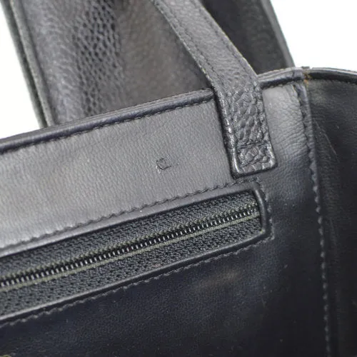 CHANEL 1994-1996 Circled CC Vanity Handbag Black Caviar ao08211