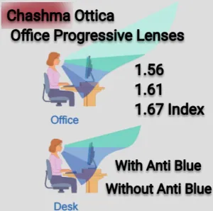 Chashma Ottica Office Progressive Clear Lenses