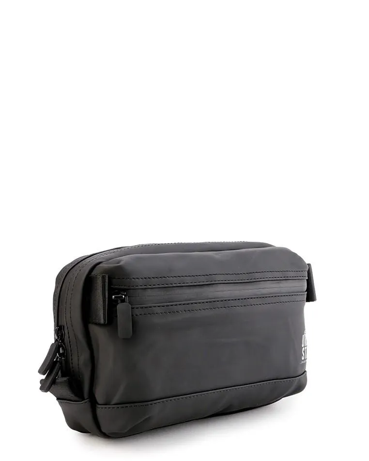 Coated Dry Boxy Waistpack - Black