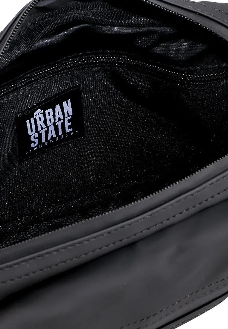 Coated Dry Boxy Waistpack - Black