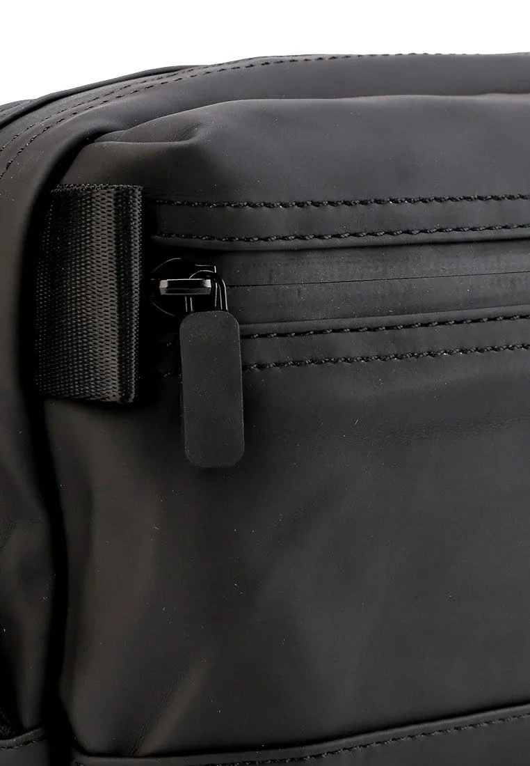 Coated Dry Boxy Waistpack - Black
