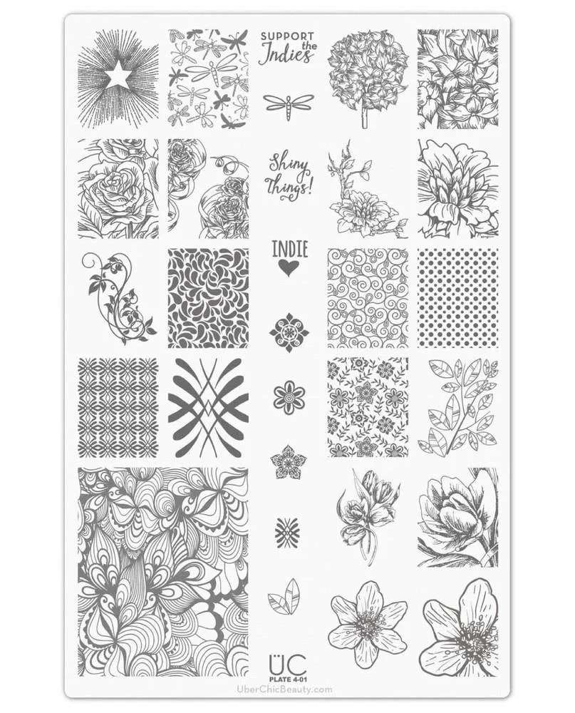 Collection 4 - Uber Chic Stamping Plates