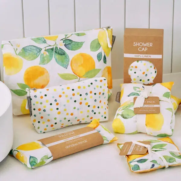 Cosmetic Bag Large - Amalfi Citrus