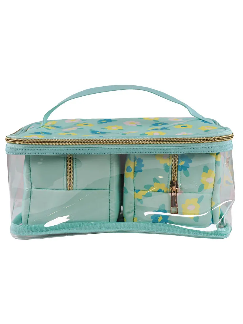 Cosmetic Bag Set - Flower