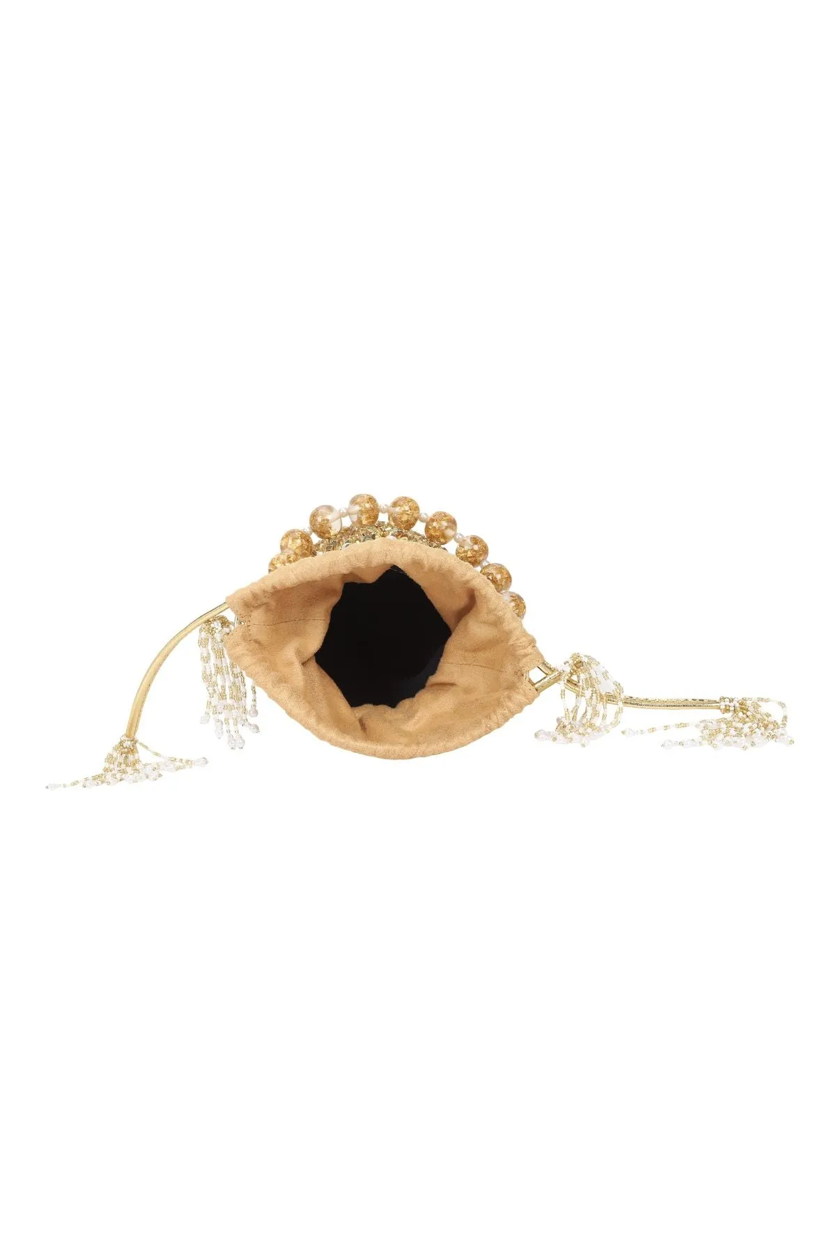 Desert Rose Gold Bucket Bag