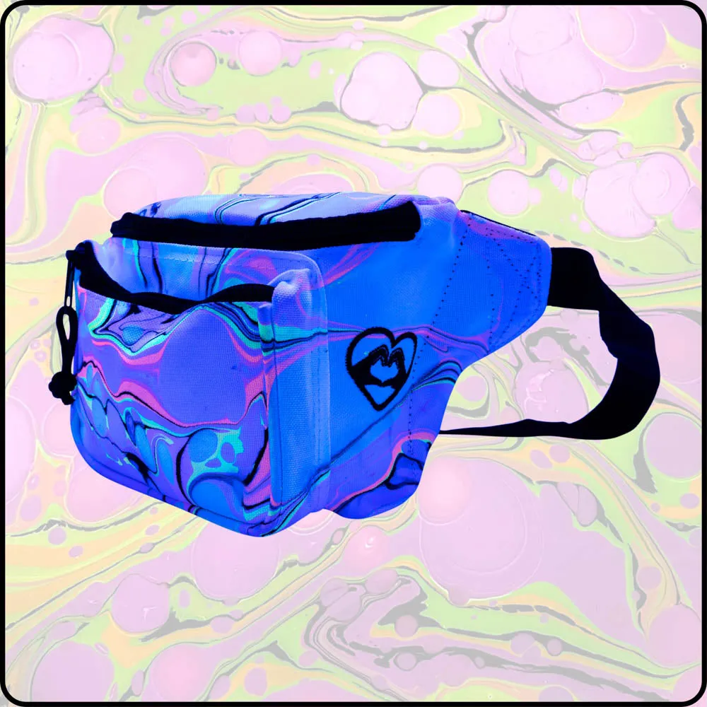 Disco Kitty UV Hydro-Dipped Fanny Pack