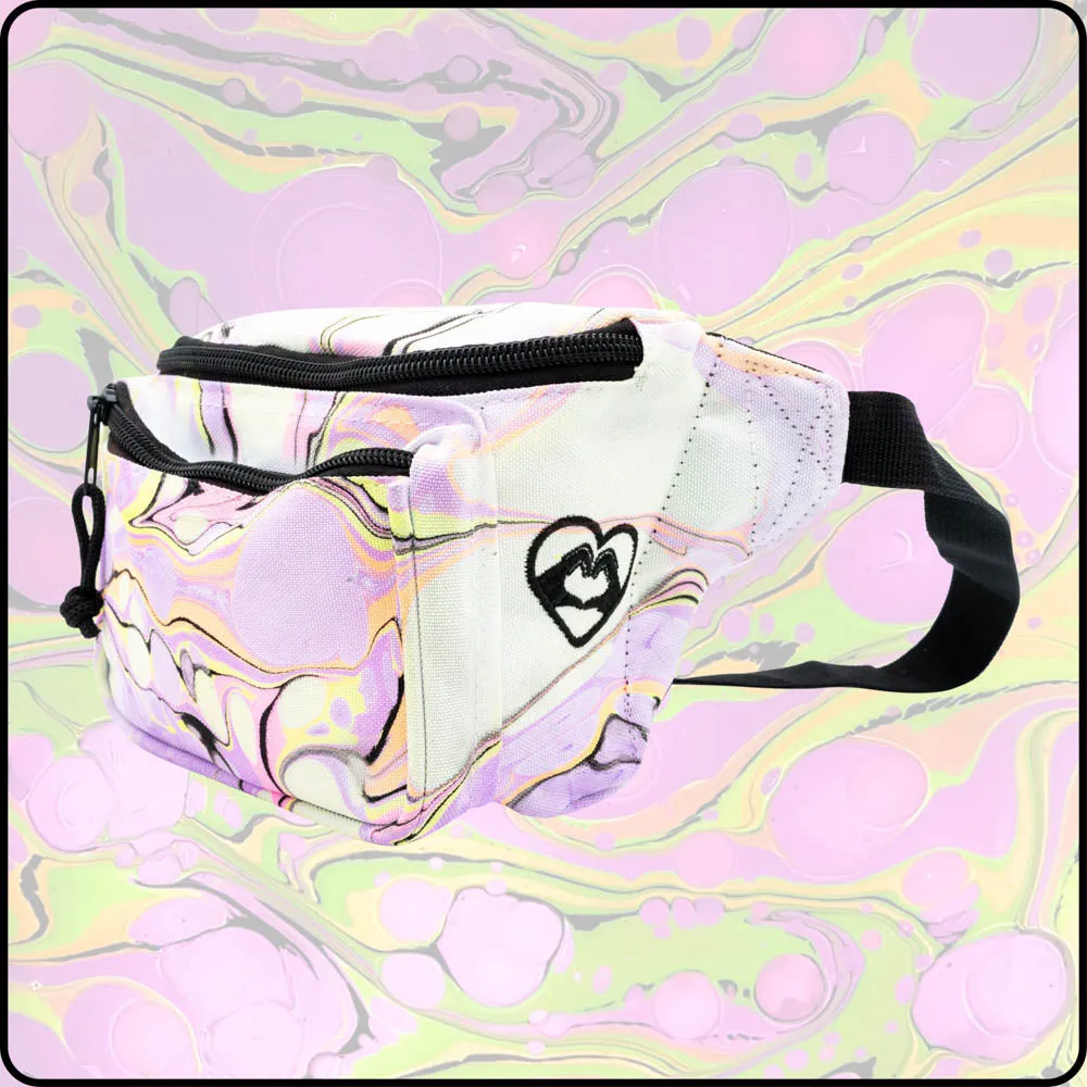 Disco Kitty UV Hydro-Dipped Fanny Pack