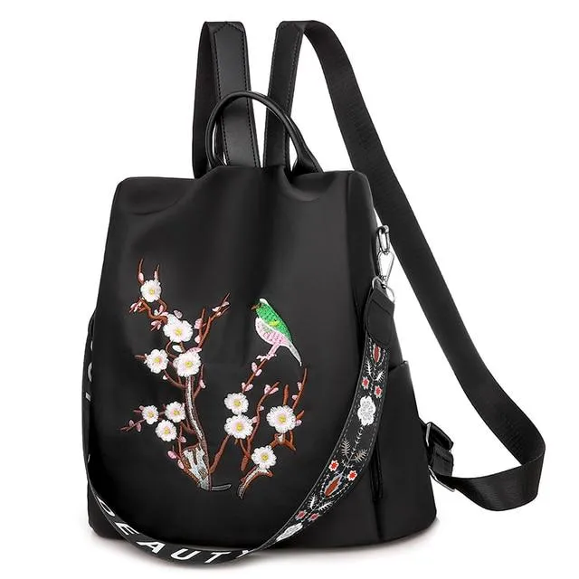 Embroidered Backpack