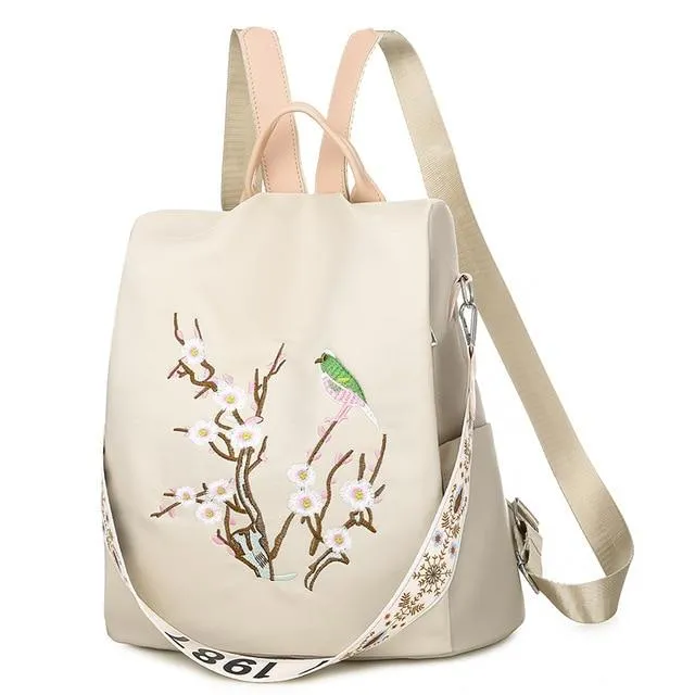 Embroidered Backpack