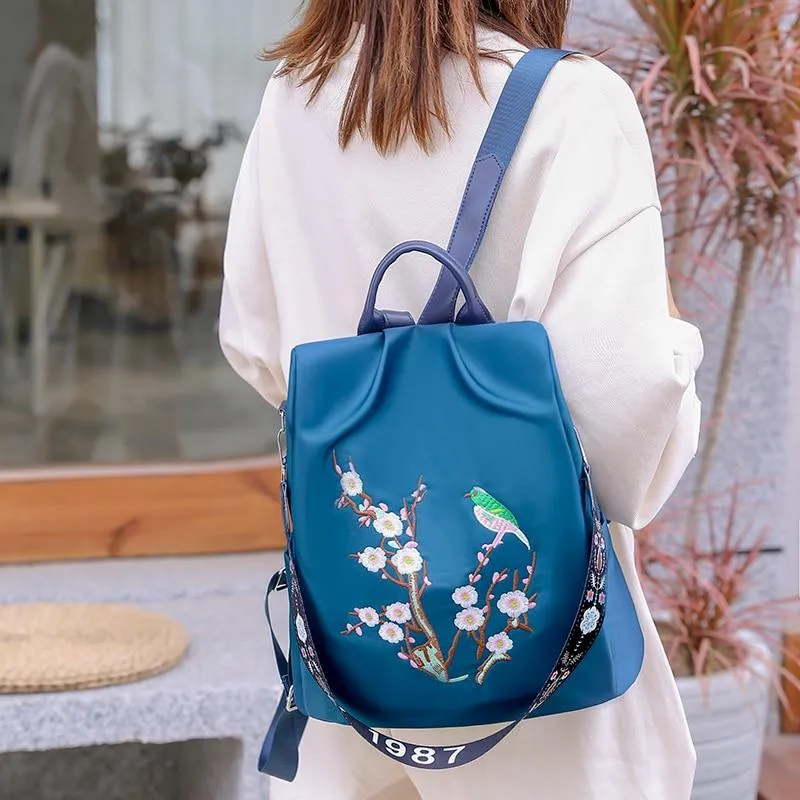 Embroidered Backpack