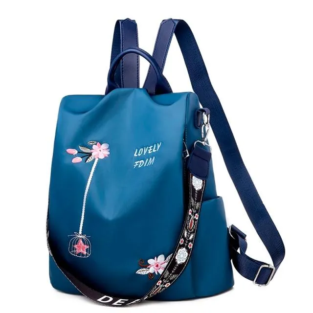 Embroidered Backpack