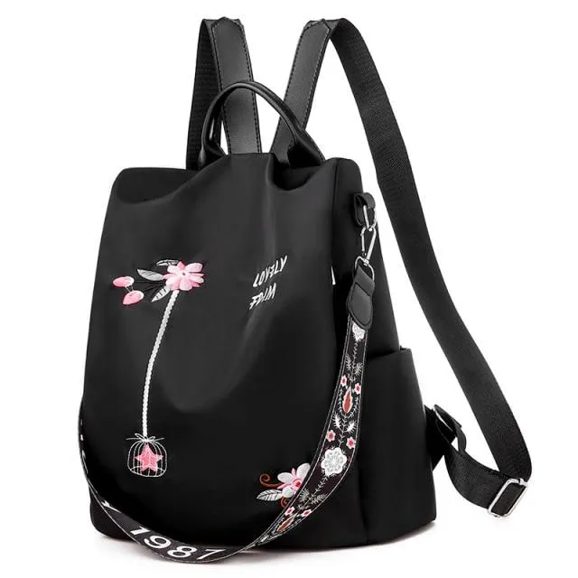 Embroidered Backpack
