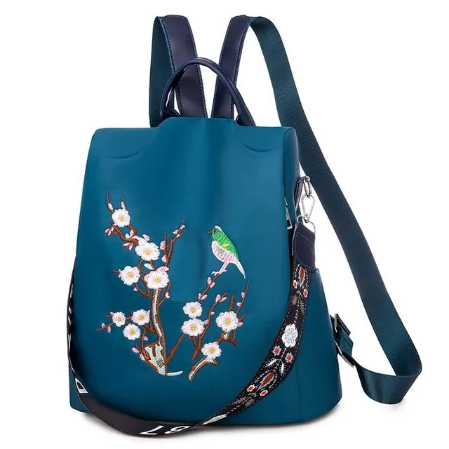 Embroidered Backpack