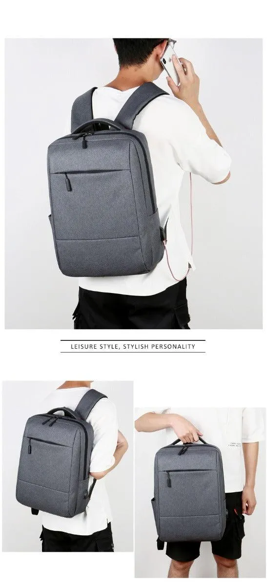 FastLink Anti-Theft Backpack Bags With Usb Charging Port -Black