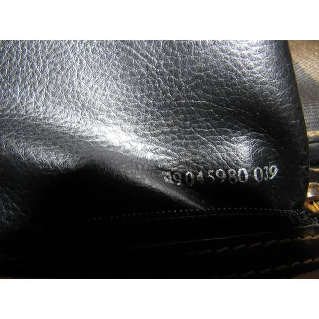 Fendi Boston Bag Two Way Boston Bagdr S Tobacco Pequin Print Leather And Coated Canvas Satchel