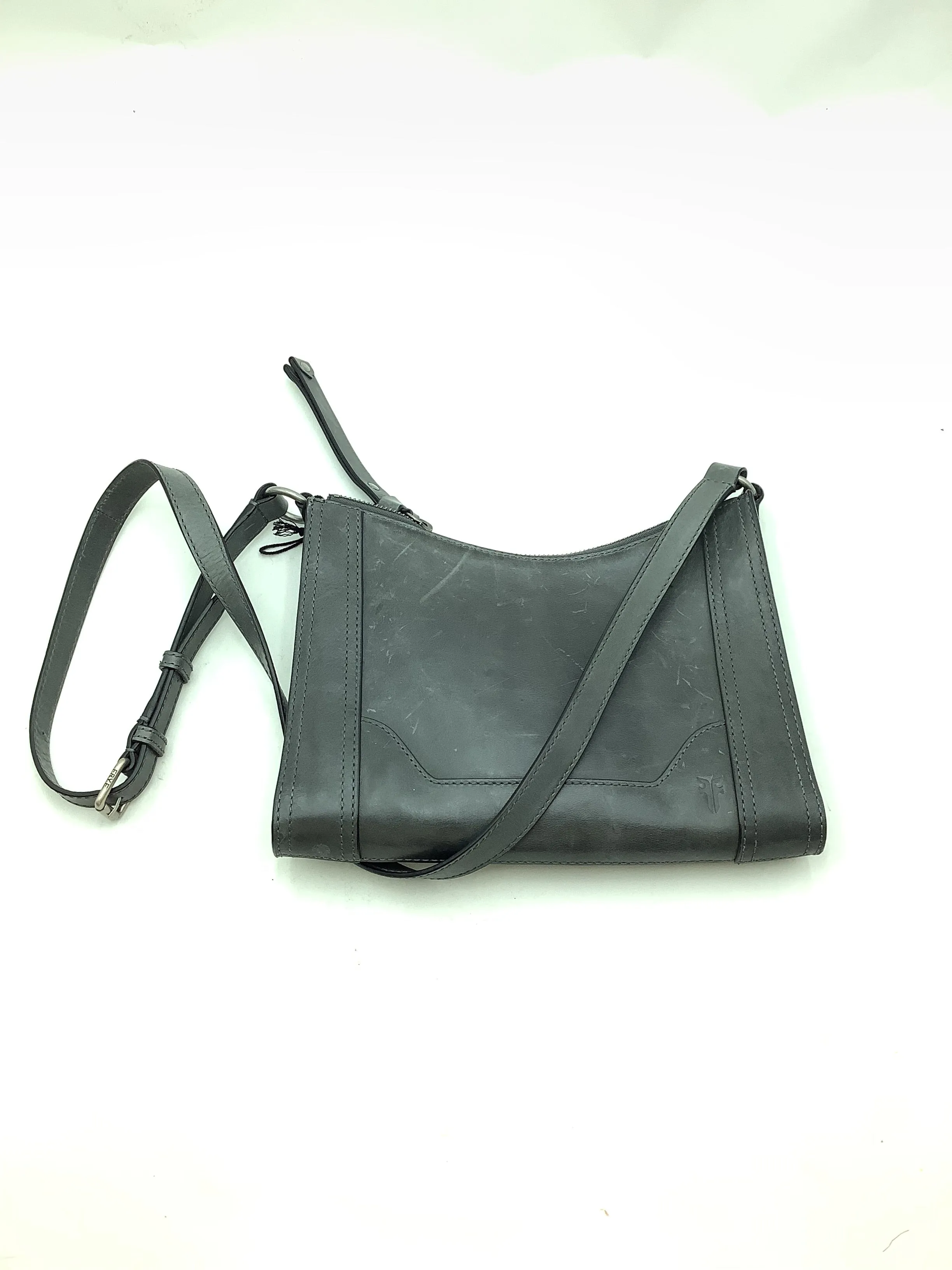 Frye Women's Purse Grey Melissa Leather Crossbody