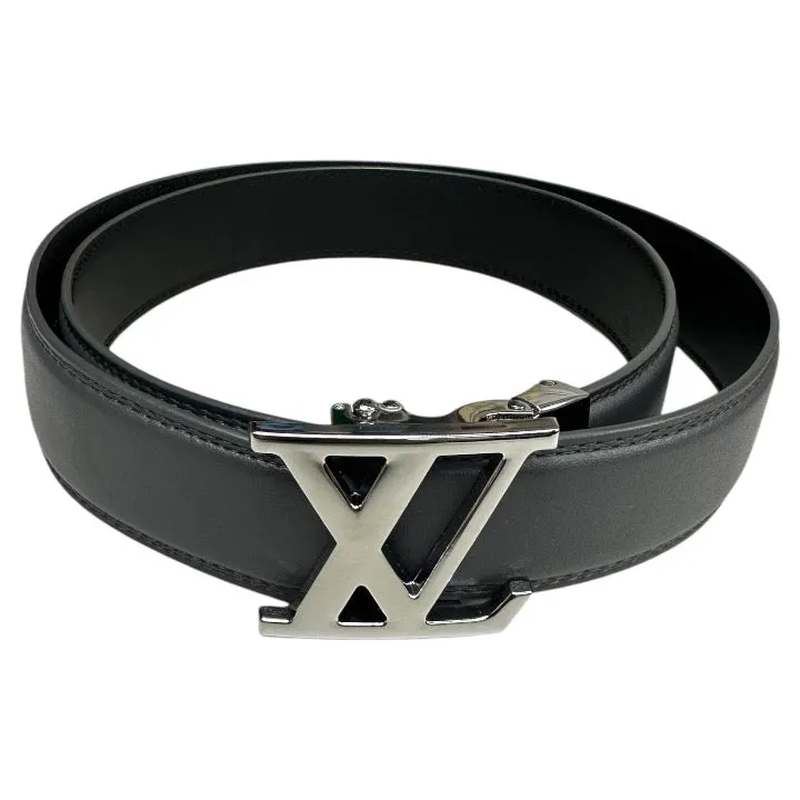 Grey Men's Luxury Belt Genuine Leather Sliver Buckle