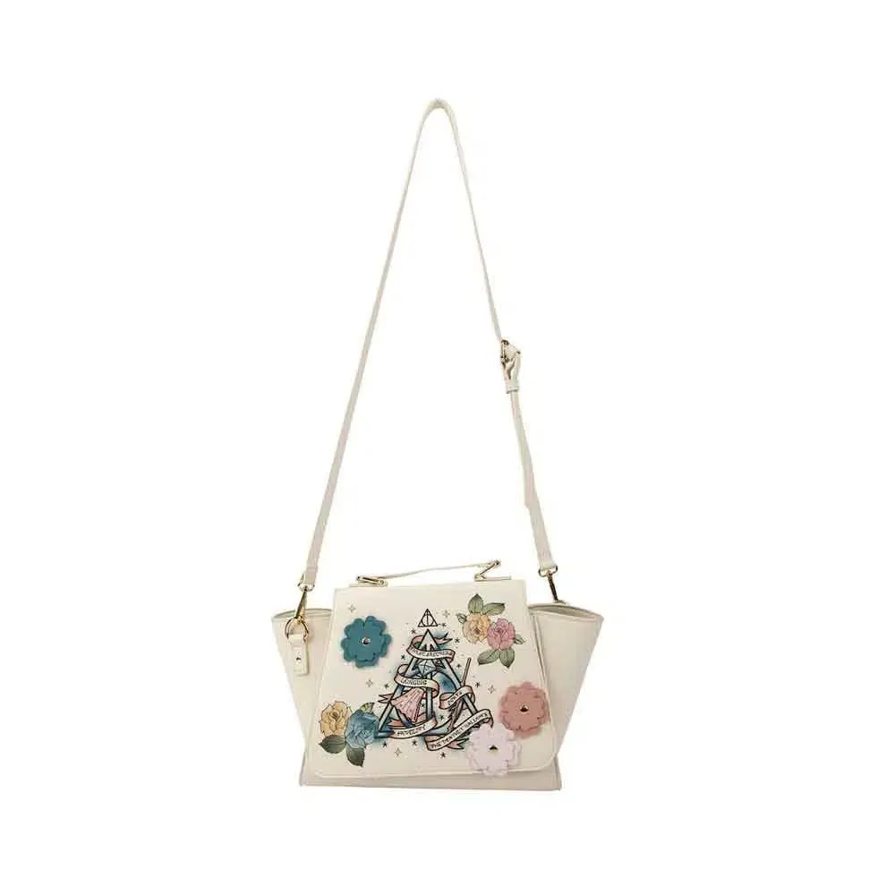 Harry Potter - Deathly Hallows 3D Floral Handbag - Bioworld