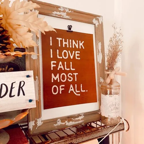 I Love Fall Most of All Print