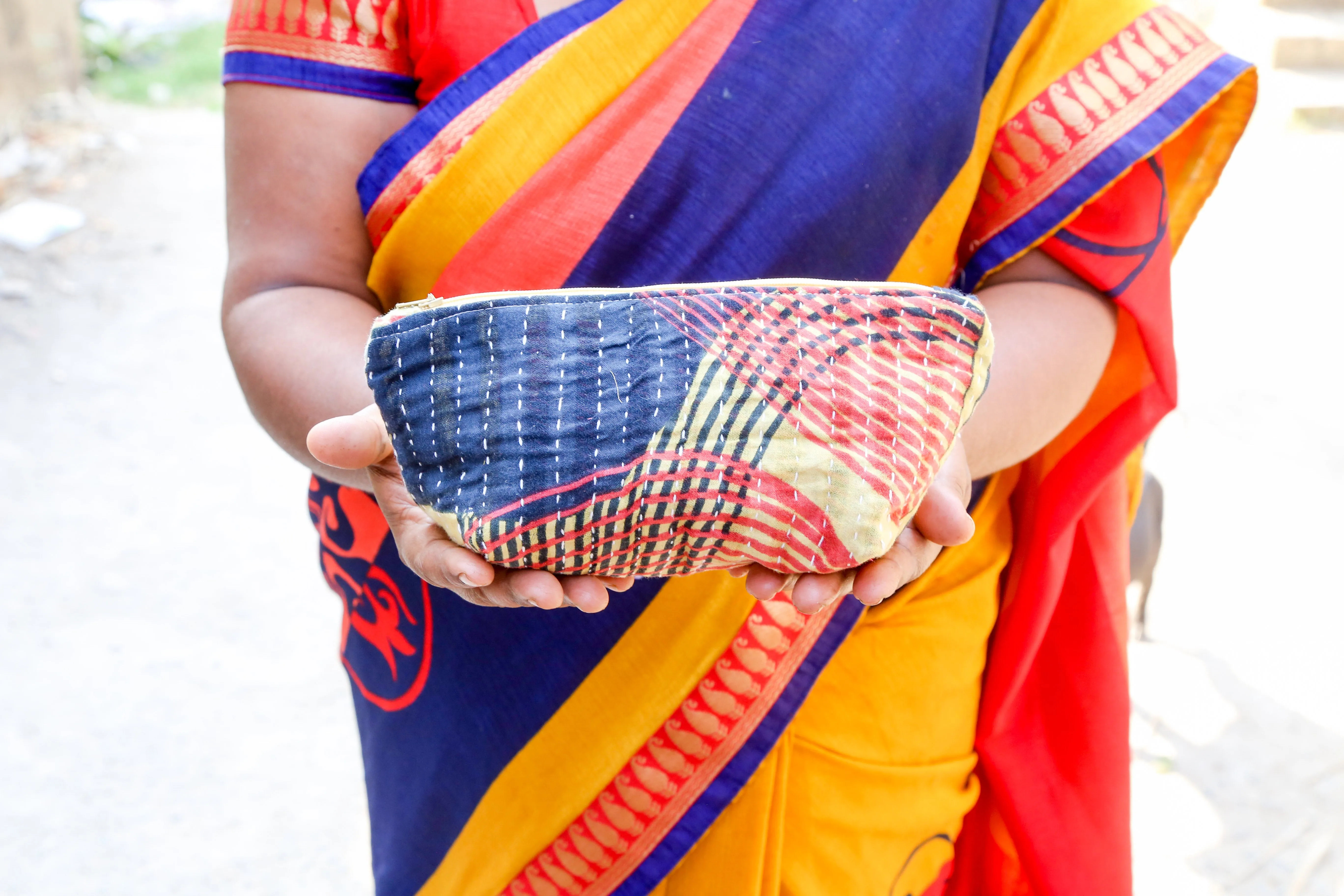 Kantha Cosmetic Bag | Medium | Assorted