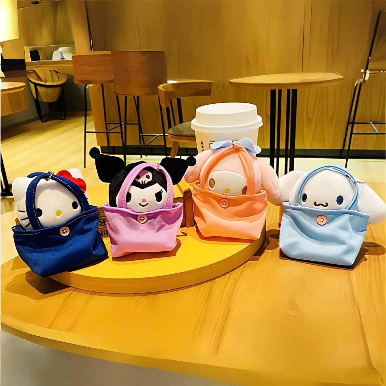 Kawaii Mini Handbag Plush Toy Keychain