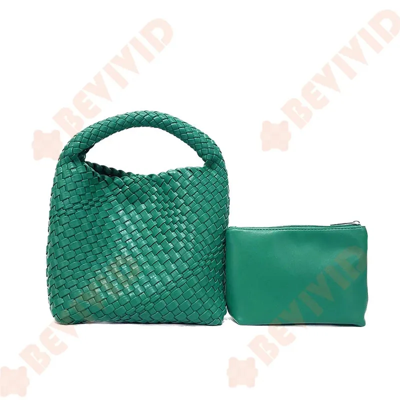 Knitting Handbag For Women Small Size Woven Tote Bag