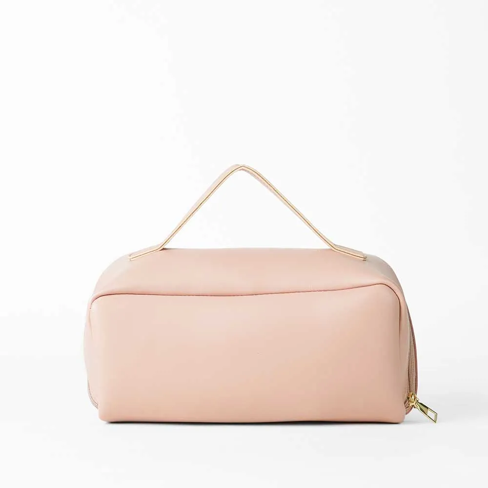 Large Capacity Travel Cosmetic Bag Peach