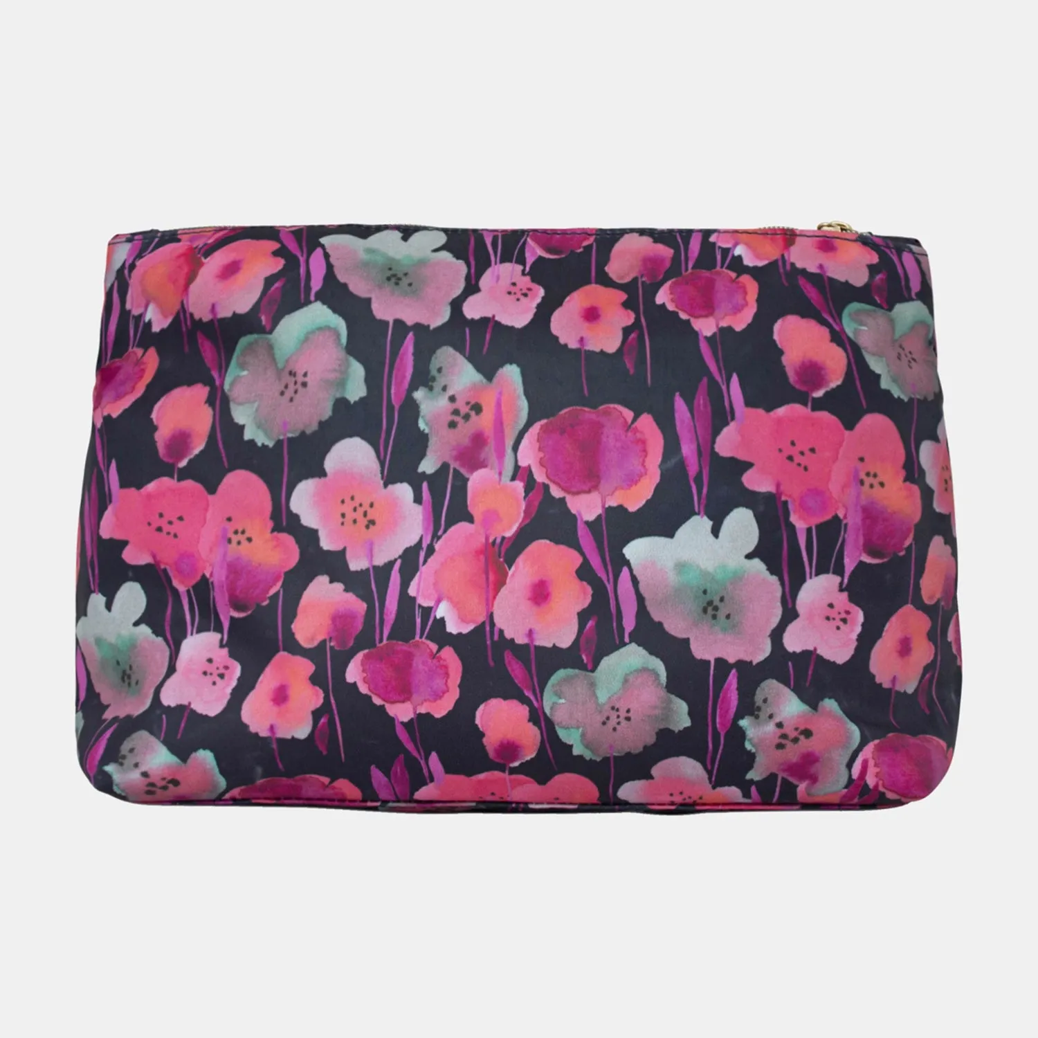 Large Cosmetic Bag - Midnight Meadow