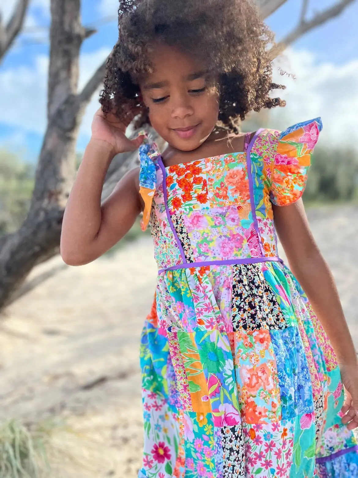 Lilas Dress Patchwork Bliss