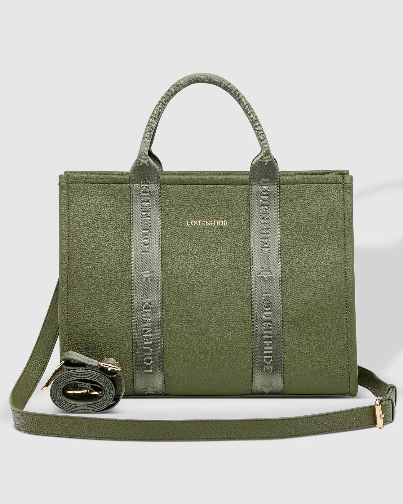 Louenhide Manhattan Logo Tote Bag - Khaki