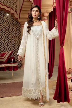 Manahils - Jal Pari RTW Collection - Kurti-B-005-Off White