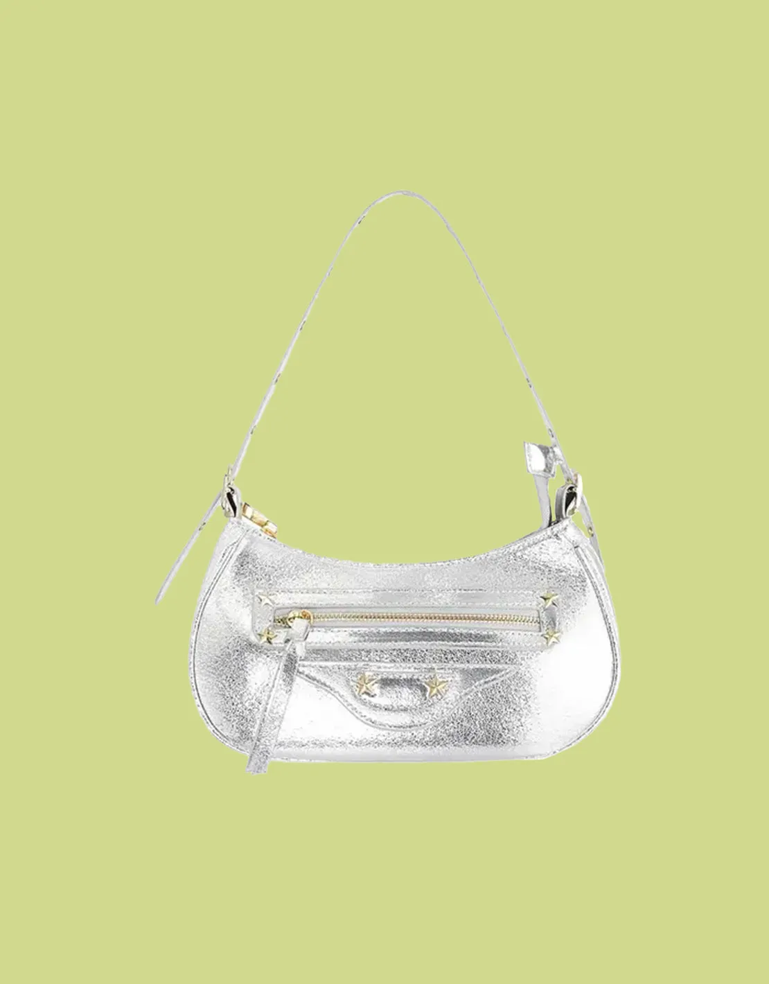 Metallic handbag