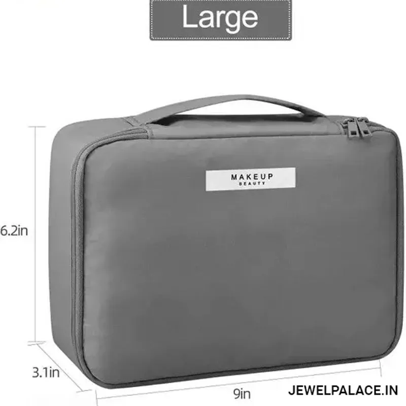 Multipurpose PU Leather Waterproof Zipper Cosmetic Storage JH3672