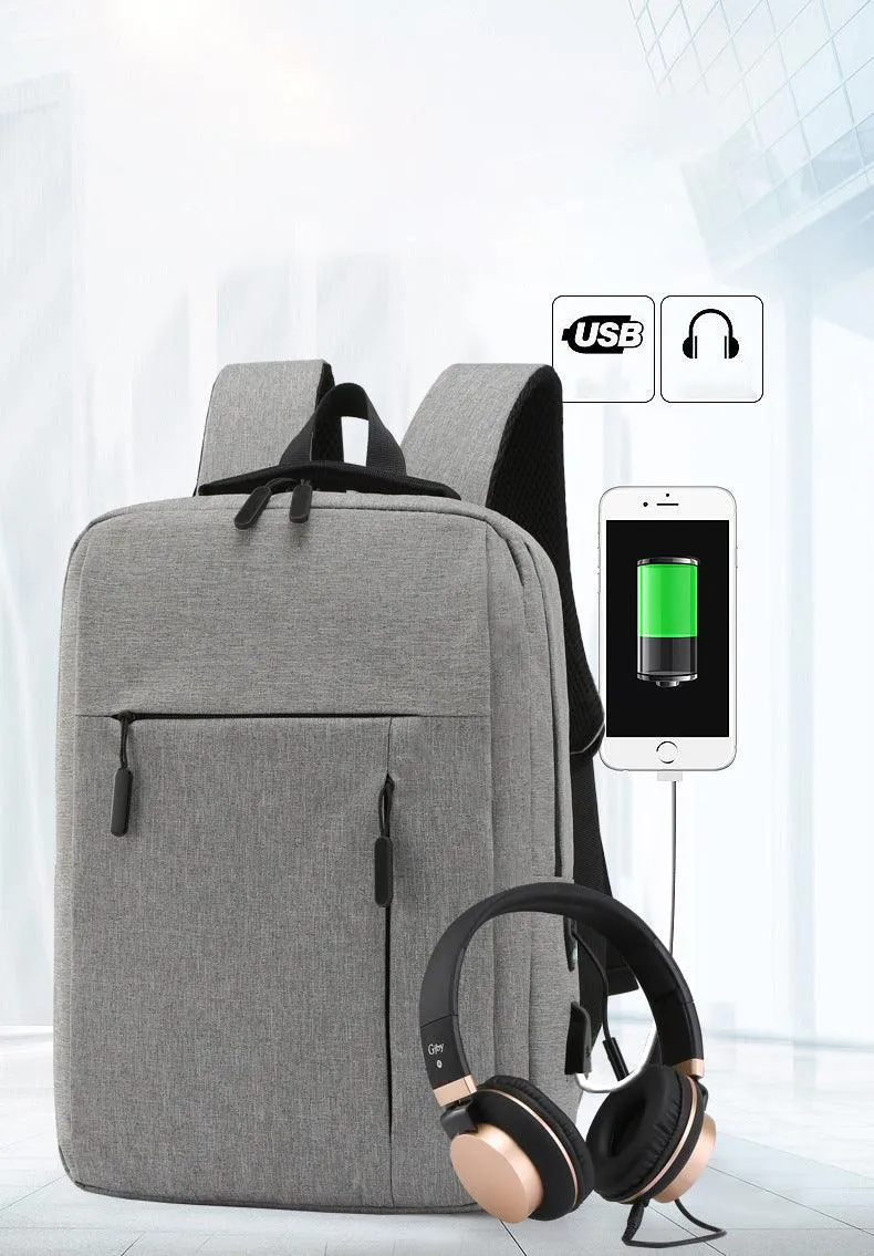 New Dimension Anti-theft Smart Laptop Backpack with USB Port - Blue